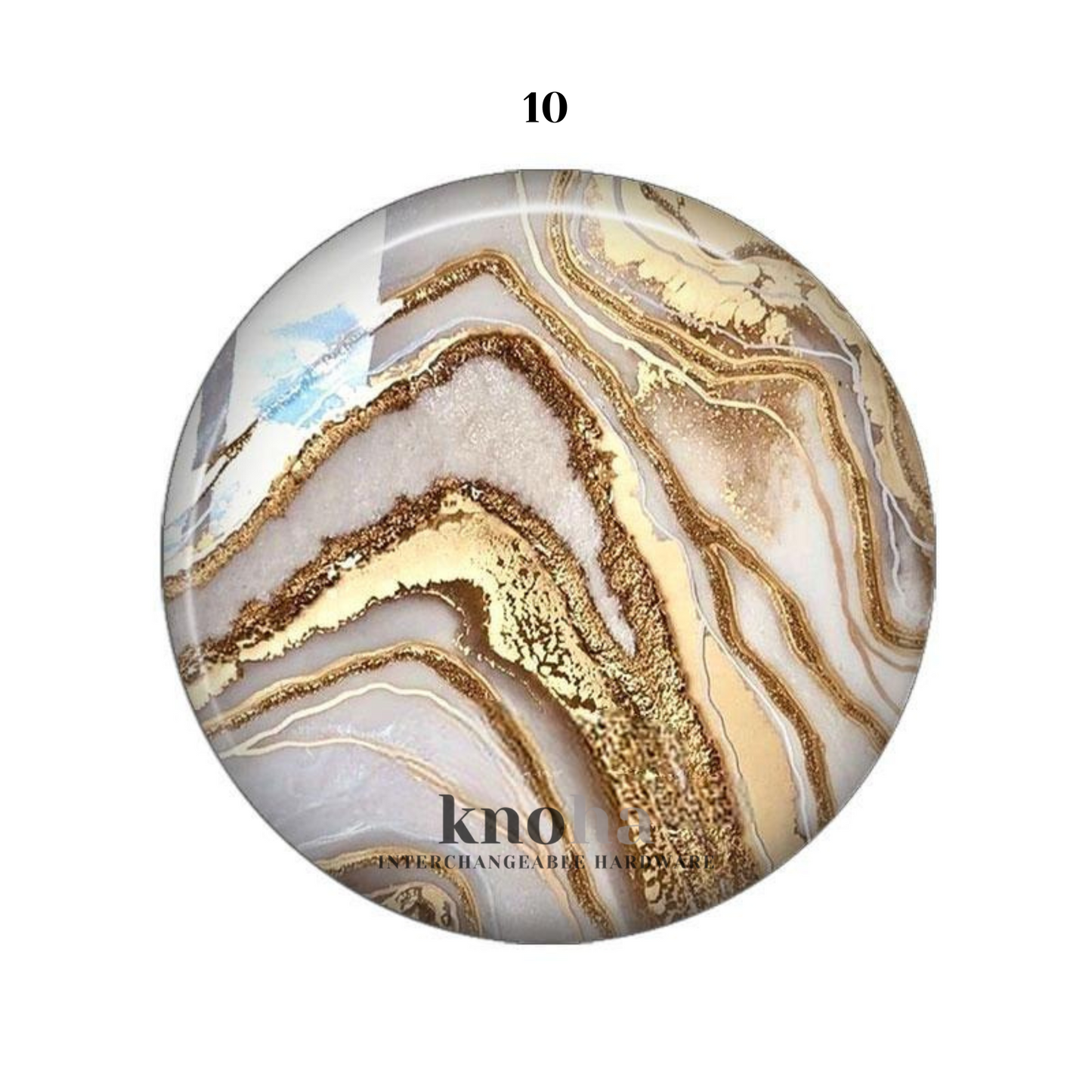 Marble with Gold - Set of 10