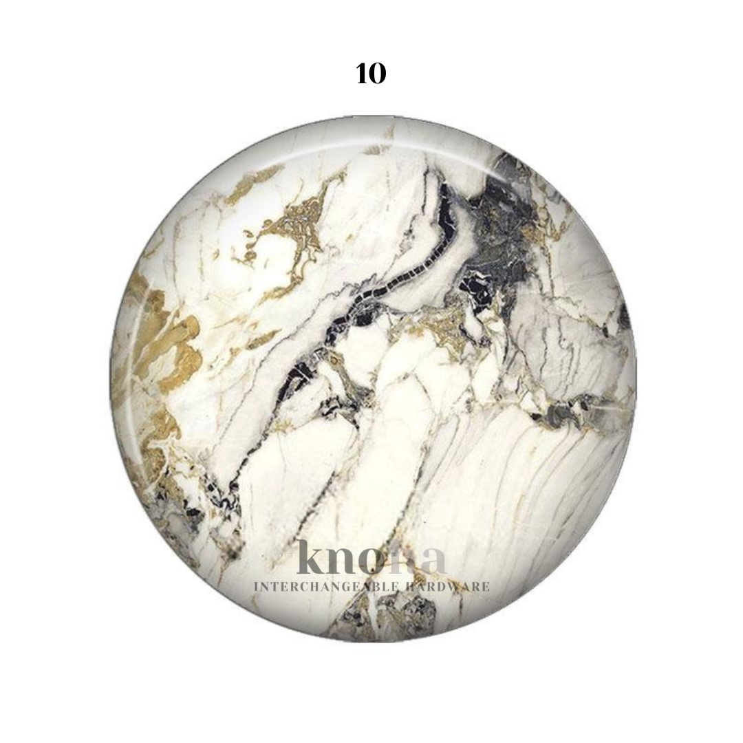 White Marble - Set of 10