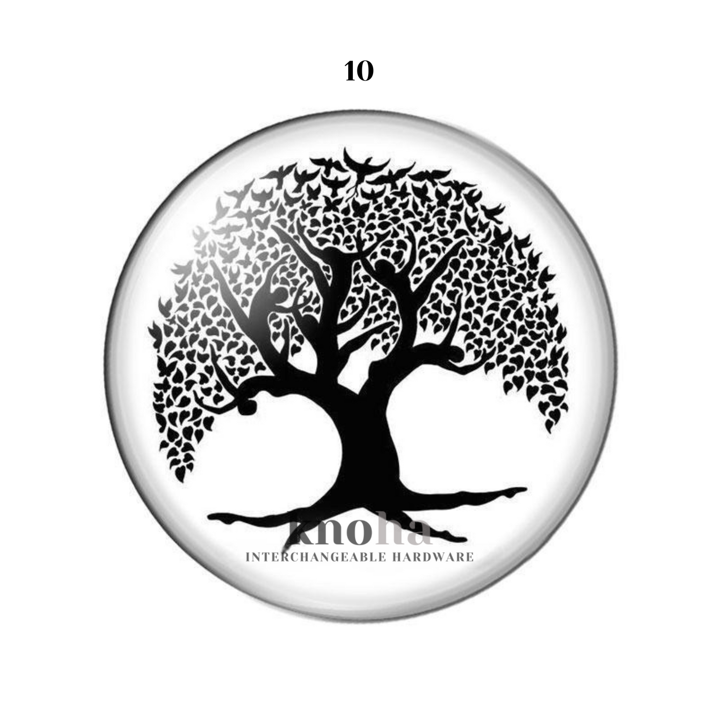 Trees Black & White - Set of 10