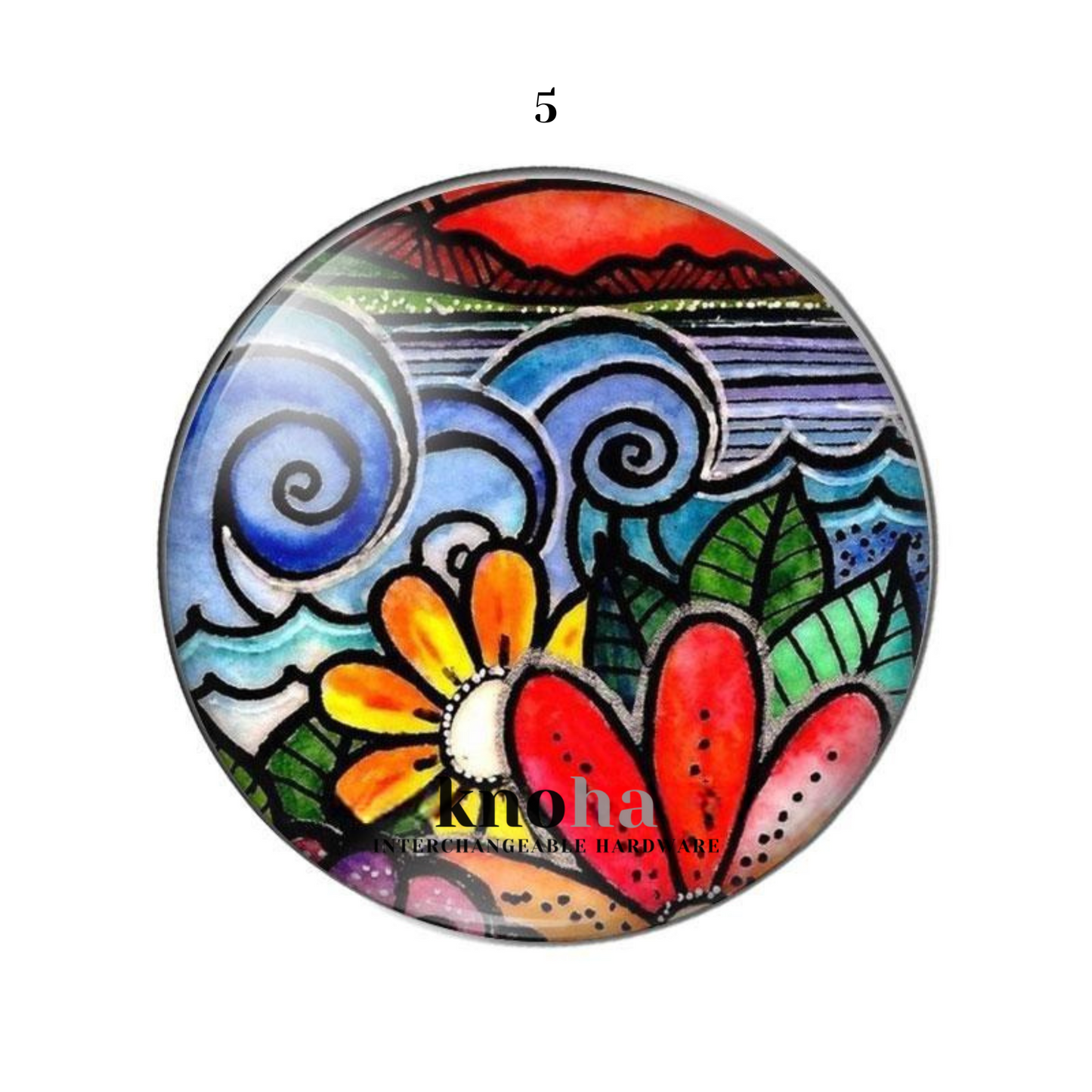 Vibrant Flowers - Set of 10