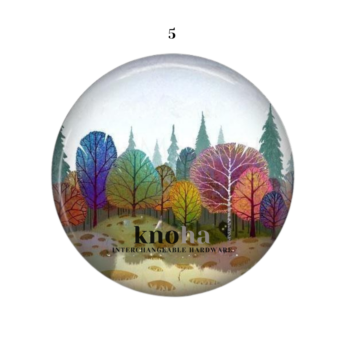 Watercolor Trees - Set of 10