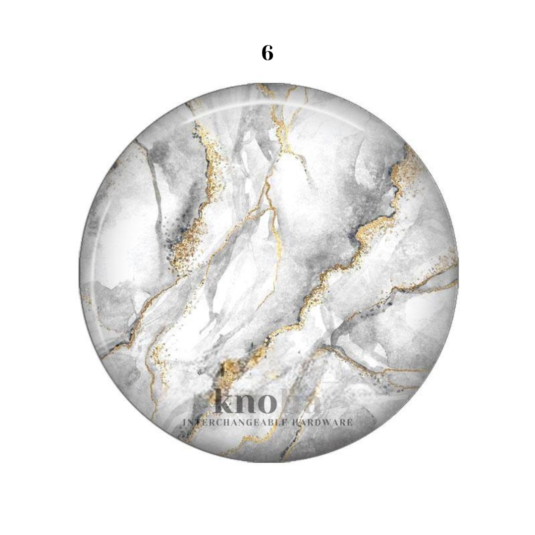 White Marble - Set of 10