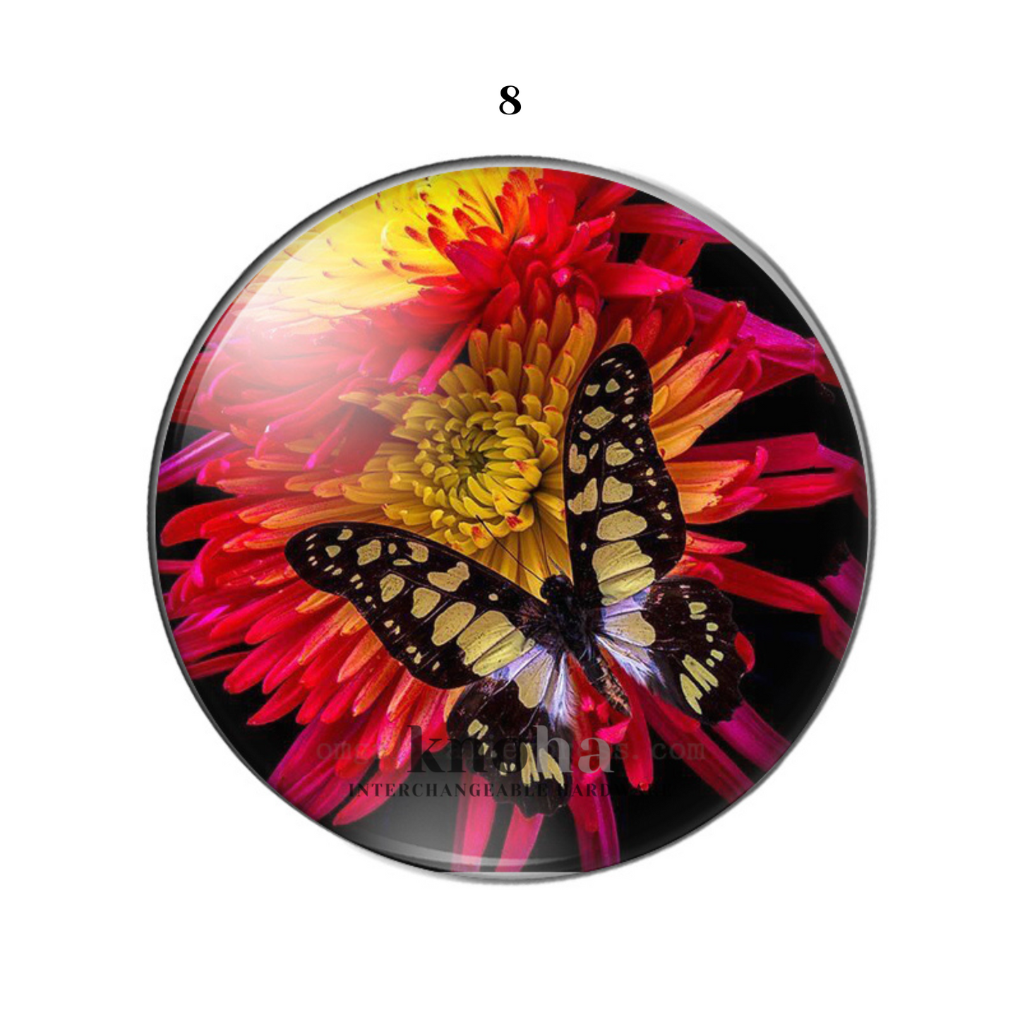 Butterflies in Flowers - Set of 10