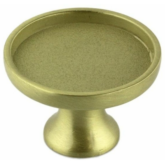 Knob Base - Brushed Gold - Set of 10