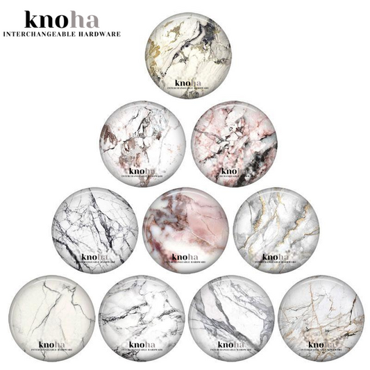 White Marble - Set of 10