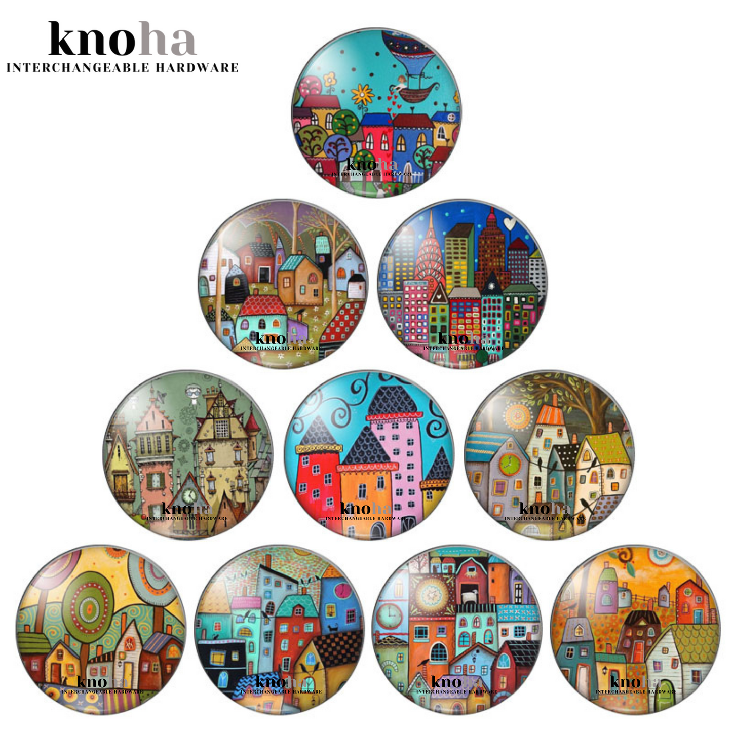 Bohemian Houses - Set of 10