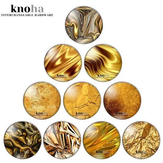 Gold Swirls - Set of 10