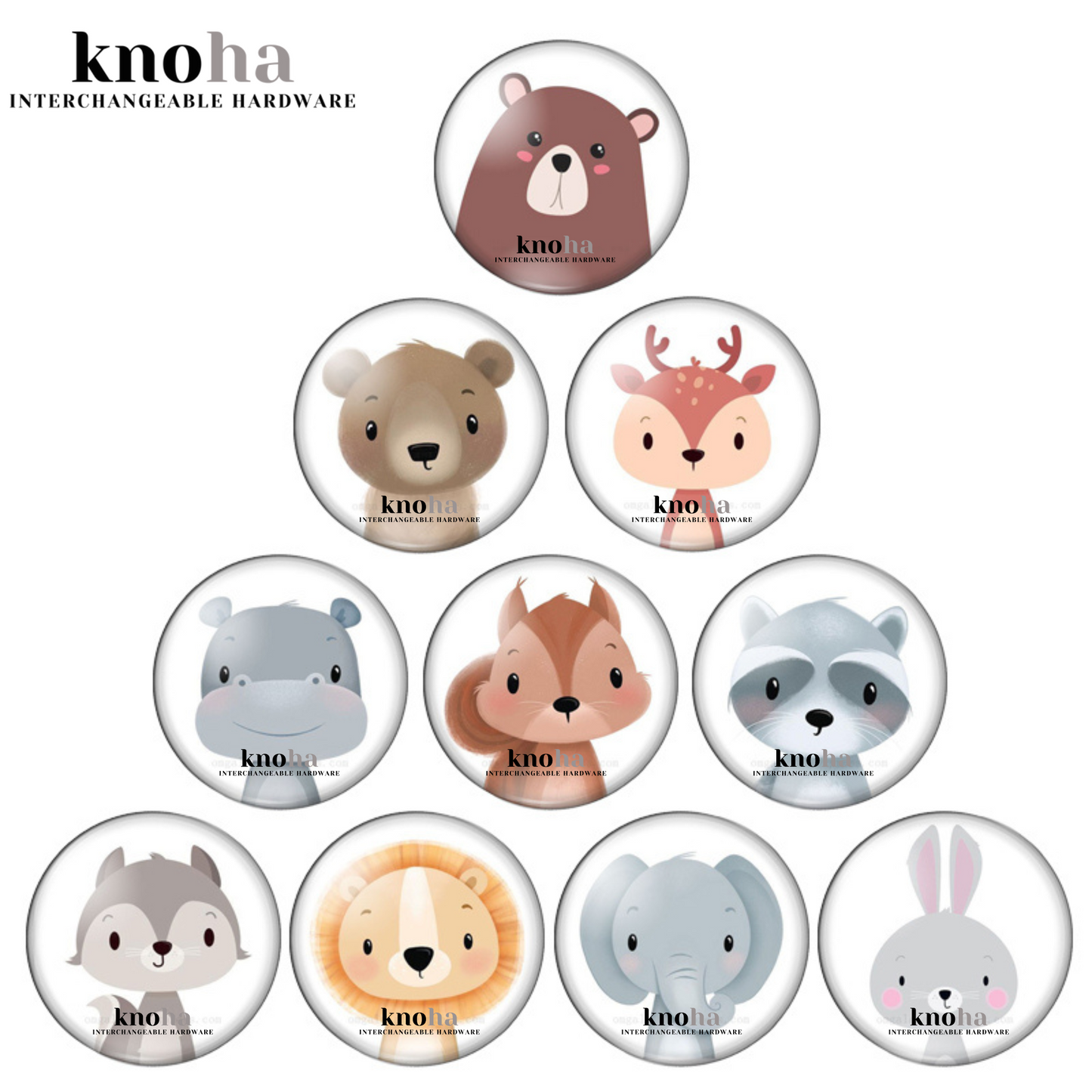 Cartoon Animals - Set of 10