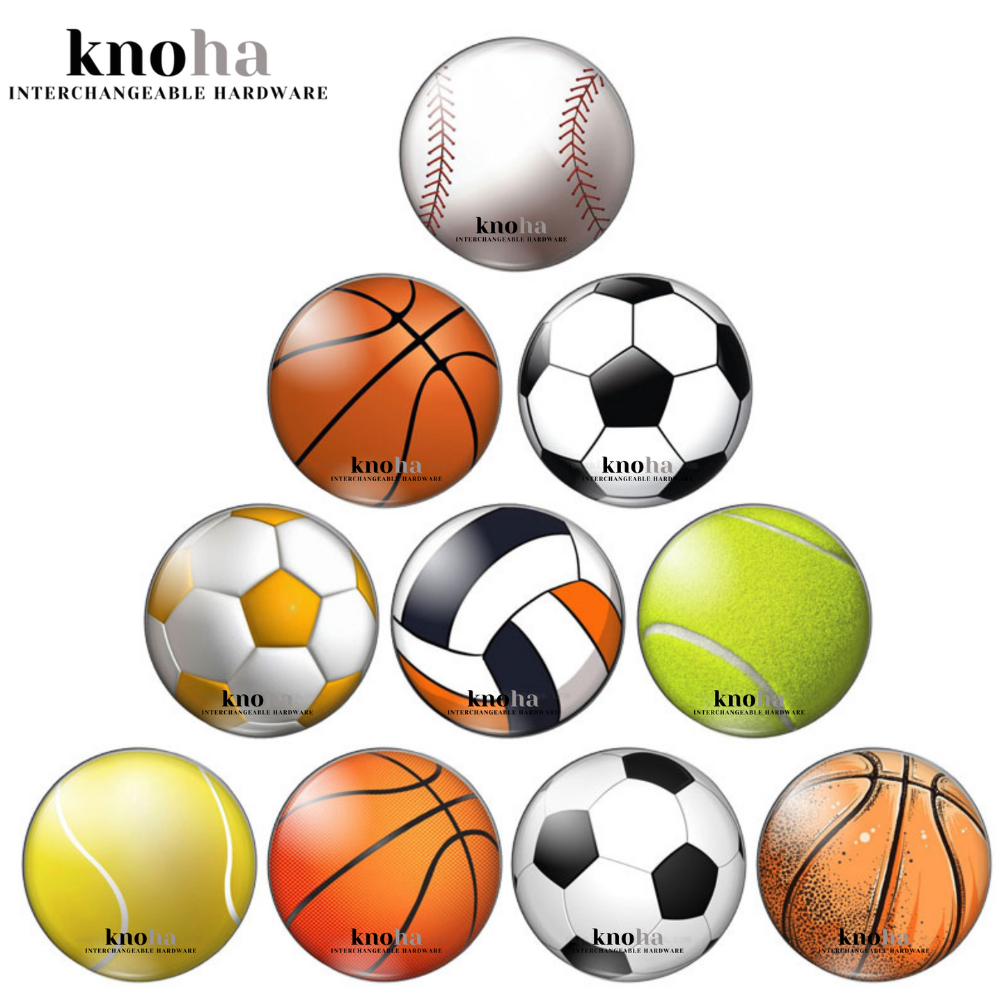 Sports Balls - Set of 10